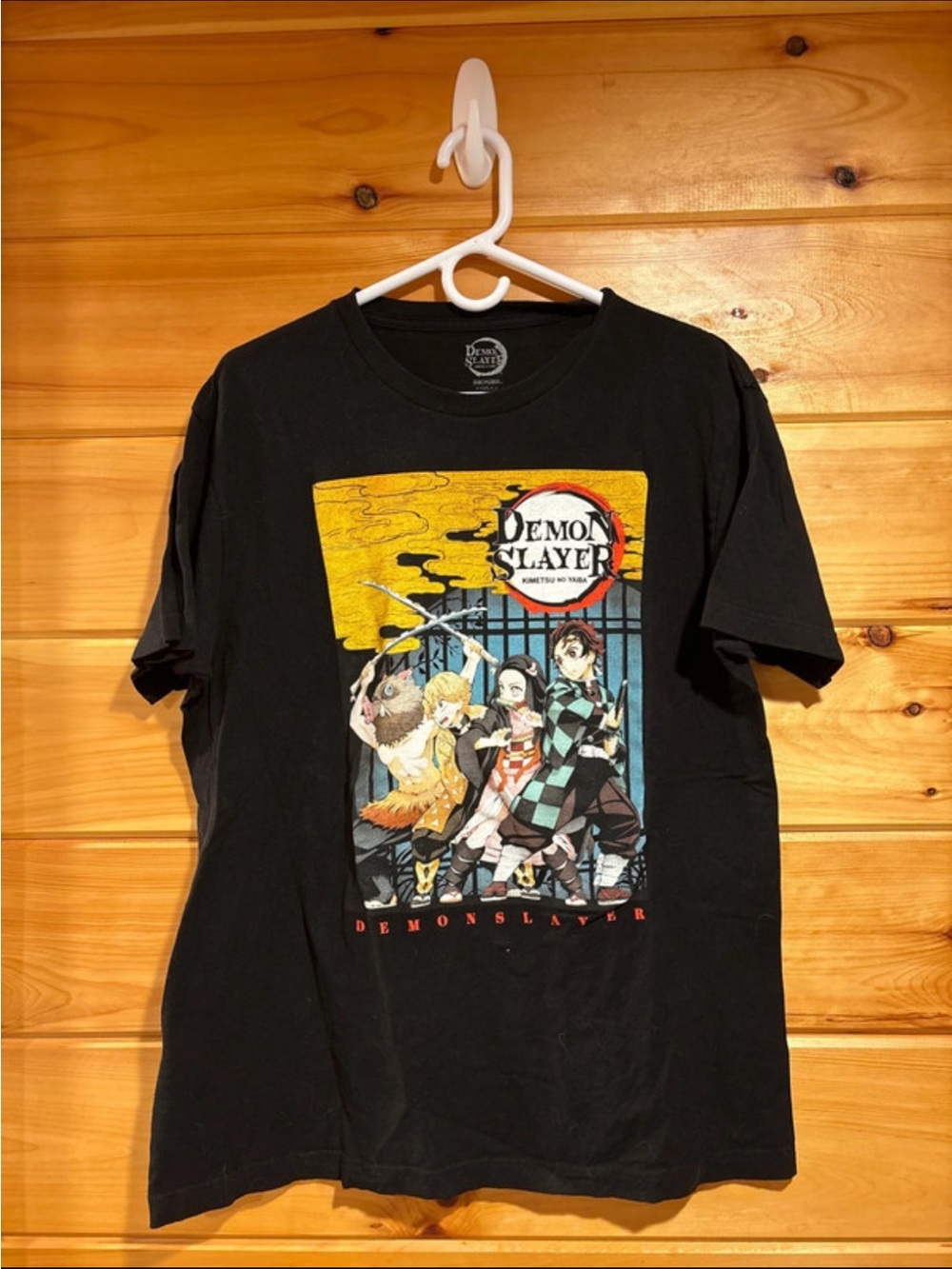 Demon Slayer Short Sleeve Graphic Tee - Black